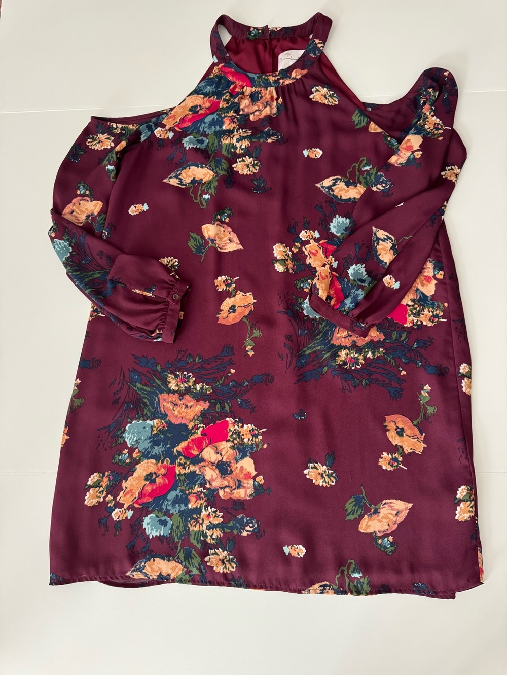 Cute Charles Henry Cold Shoulder Dress!  Great for fall